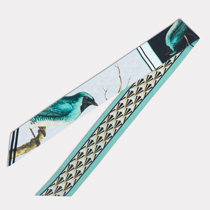 The Thrush by William Swainson Skinny Silk Scarf